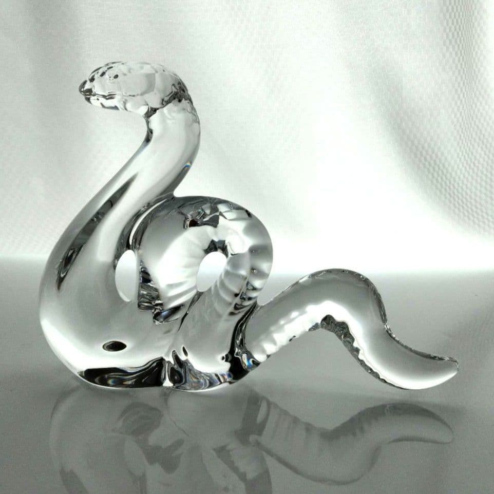 【新品】バカラ　蛇　ヘビ　へび　スネーク　大きい　干支　置物　オブジェ