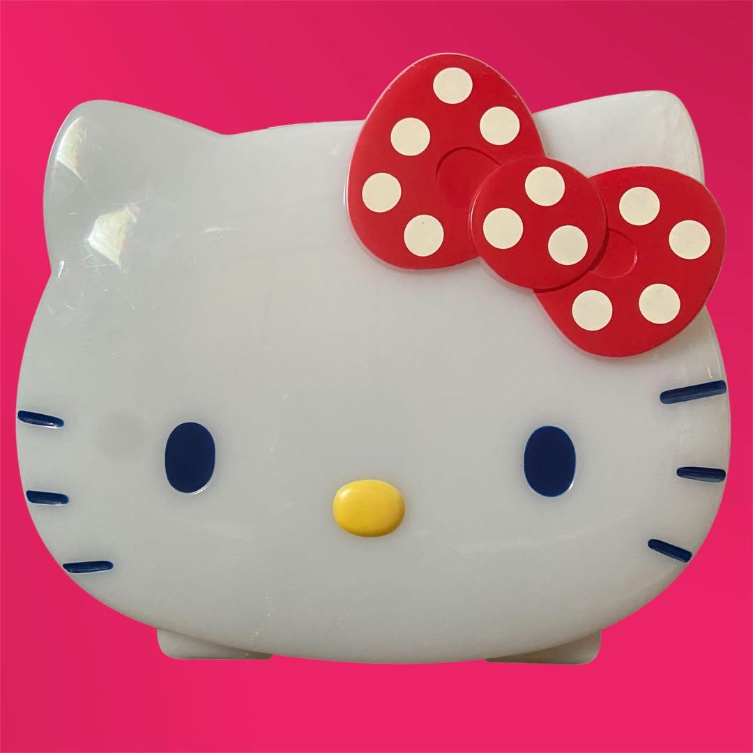 ハローキティ プラケース サンリオ 小物入れ キティちゃん顔型ケース
