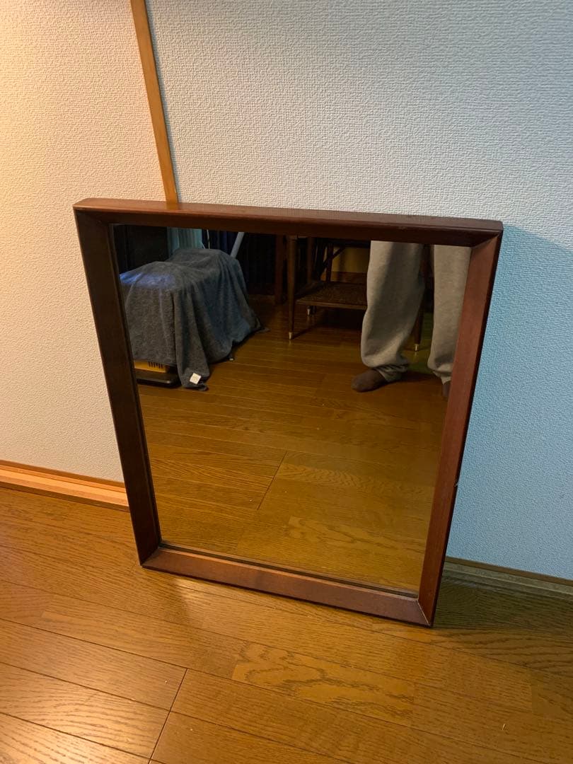 ビンテージ　USA ミリタリー　ウォールミラー　エイジング