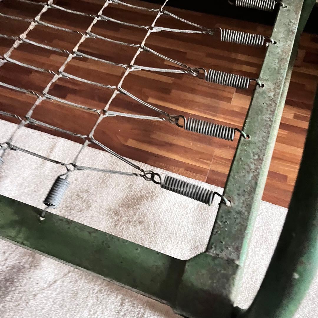 【希少】米駐在軍払い下げミリタリースプリングコイルベッド。【購入前コメント必須】