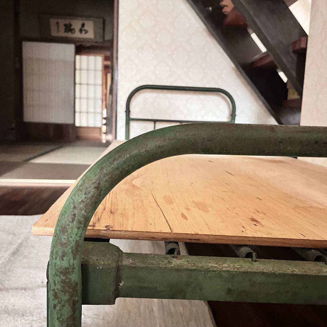 【希少】米駐在軍払い下げミリタリースプリングコイルベッド。【購入前コメント必須】