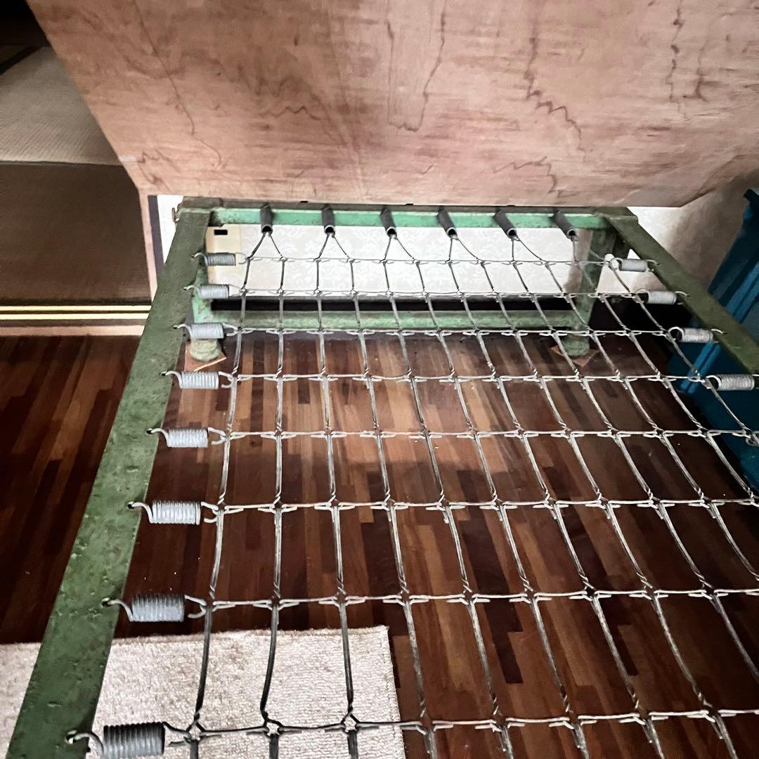 【希少】米駐在軍払い下げミリタリースプリングコイルベッド。【購入前コメント必須】