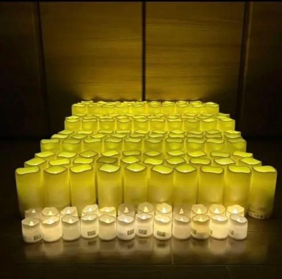 LEDキャンドル143個（電池入り）リモコン付き