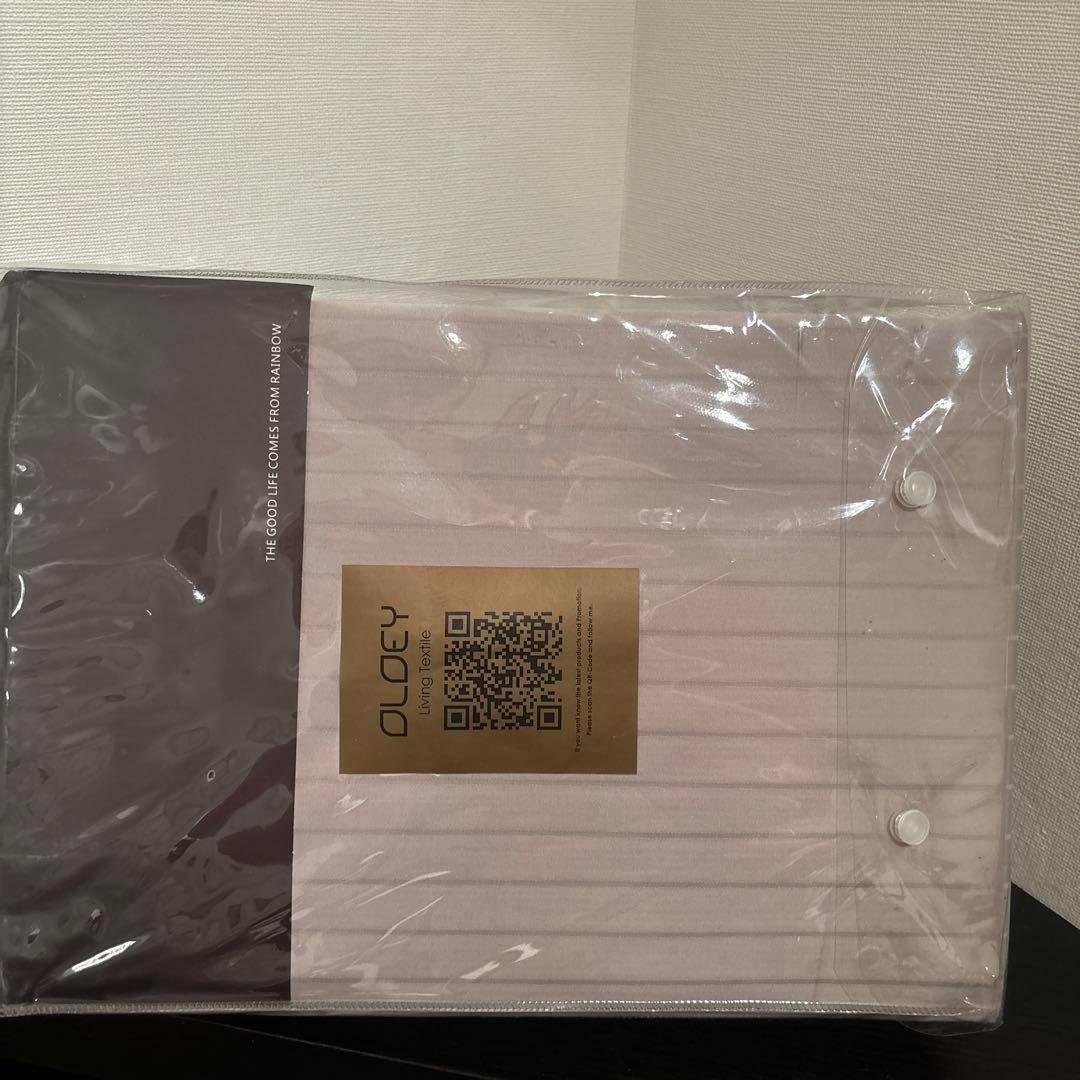 【新品】クイーン 寝具セット エジプト綿 紫 シーツ 枕カバー 掛け布団カバー