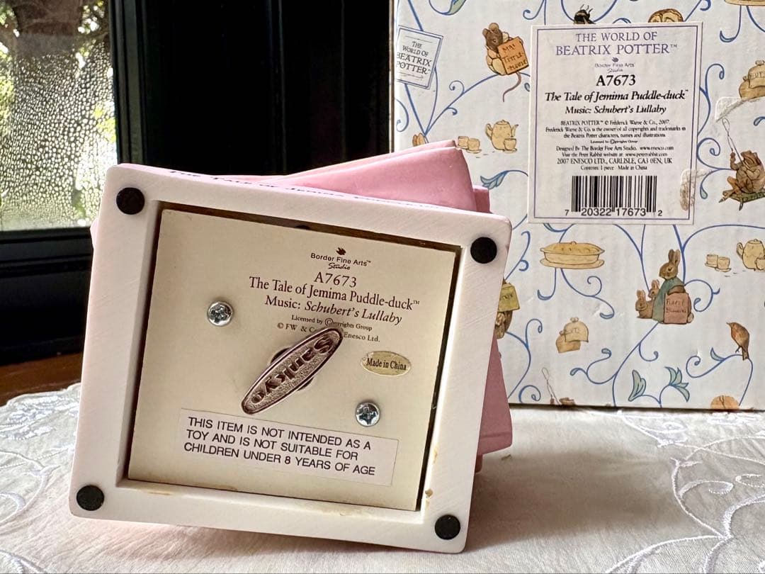 ボーダーファインアーツ・ピーターラビット　◆オルゴール【あひるのジマイマのお話】