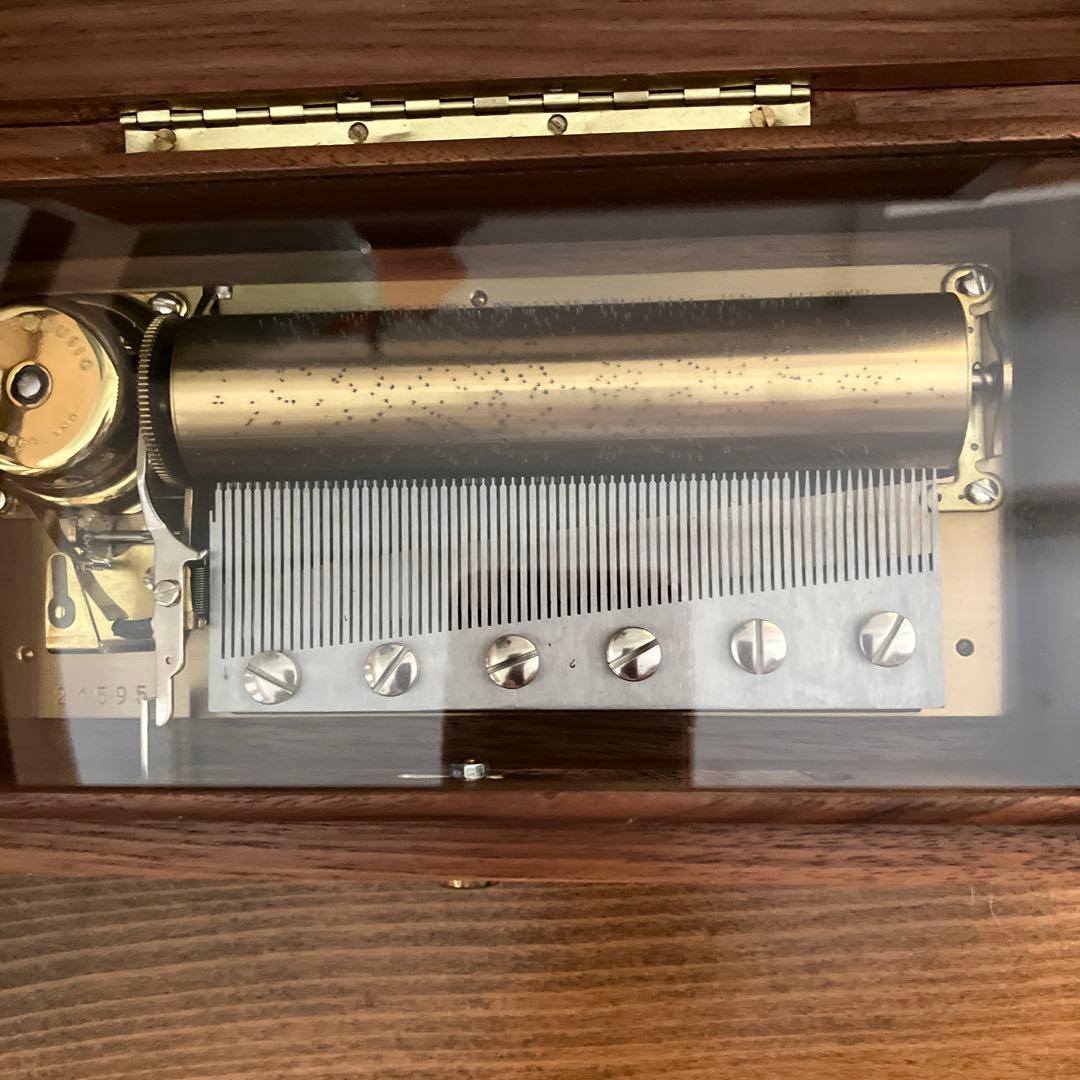 共鳴箱付き　リュージュオルゴール　72弁 アベマリア 主よ人の望みの喜びよ 3曲