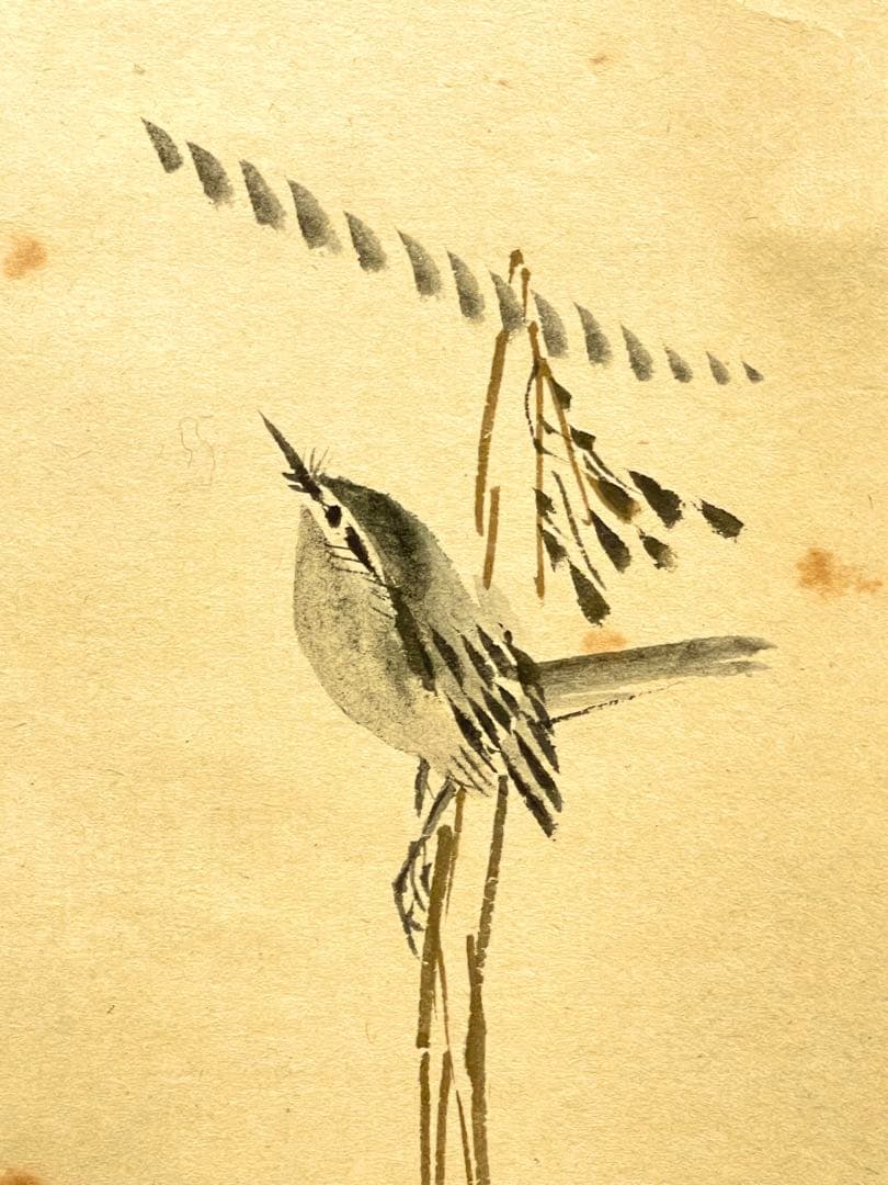 小林太玄 肉筆 掛け軸 掛軸 書 逢春暖歌声 鶯図 大徳寺 画賛 臨済宗