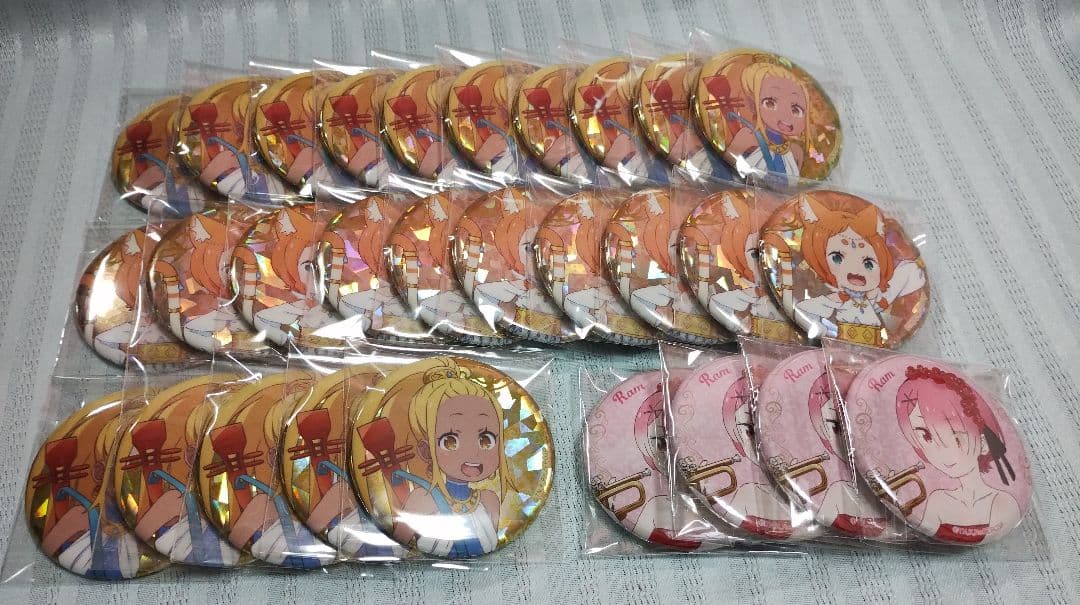 リゼロ Re:ゼロから始める異世界生活 プリステラの宴 缶バッジセット