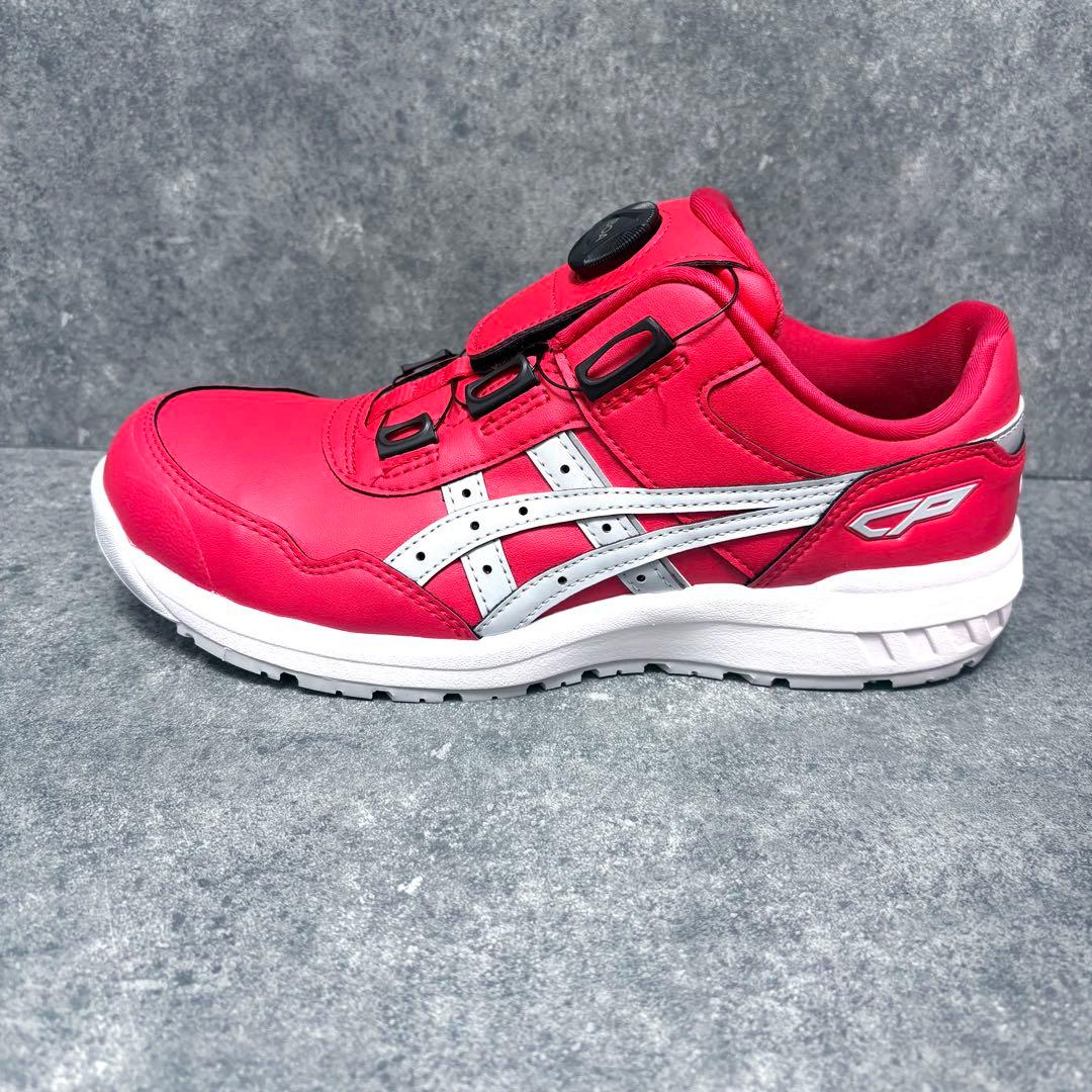未使用✨ASICS ボアシステム安全靴 レッドウィンジョブCP306 Boa