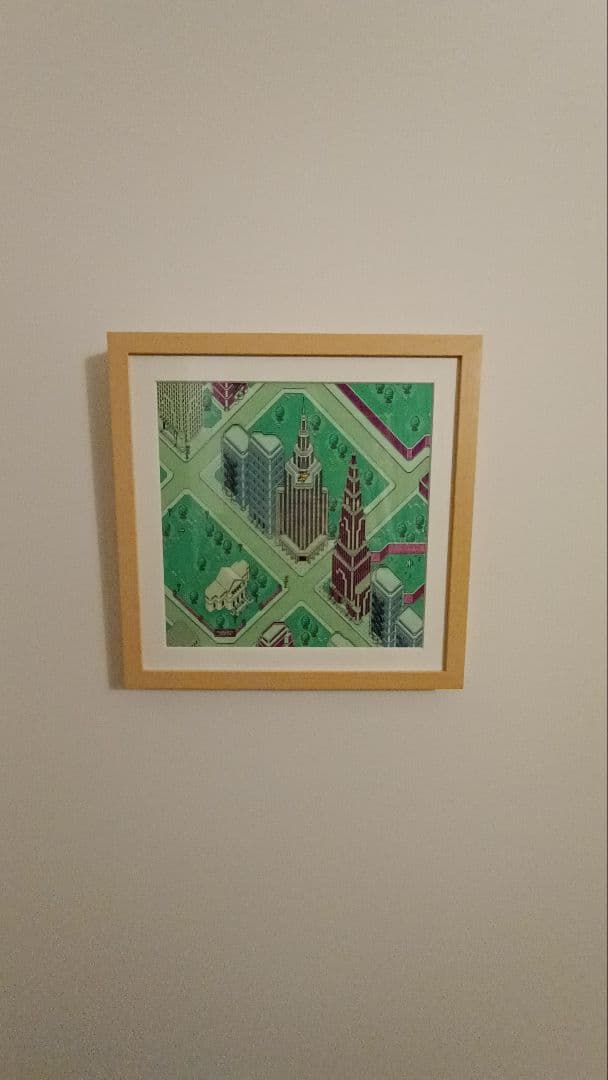 高梨潔、【運河残照（桜木町附近）】、希少な額装用画集より