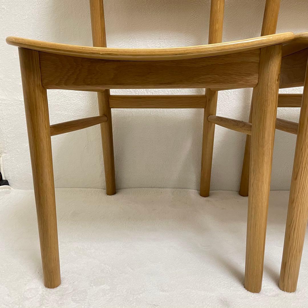 【ラスト1脚】③無印良品　オーク材ラウンドチェア