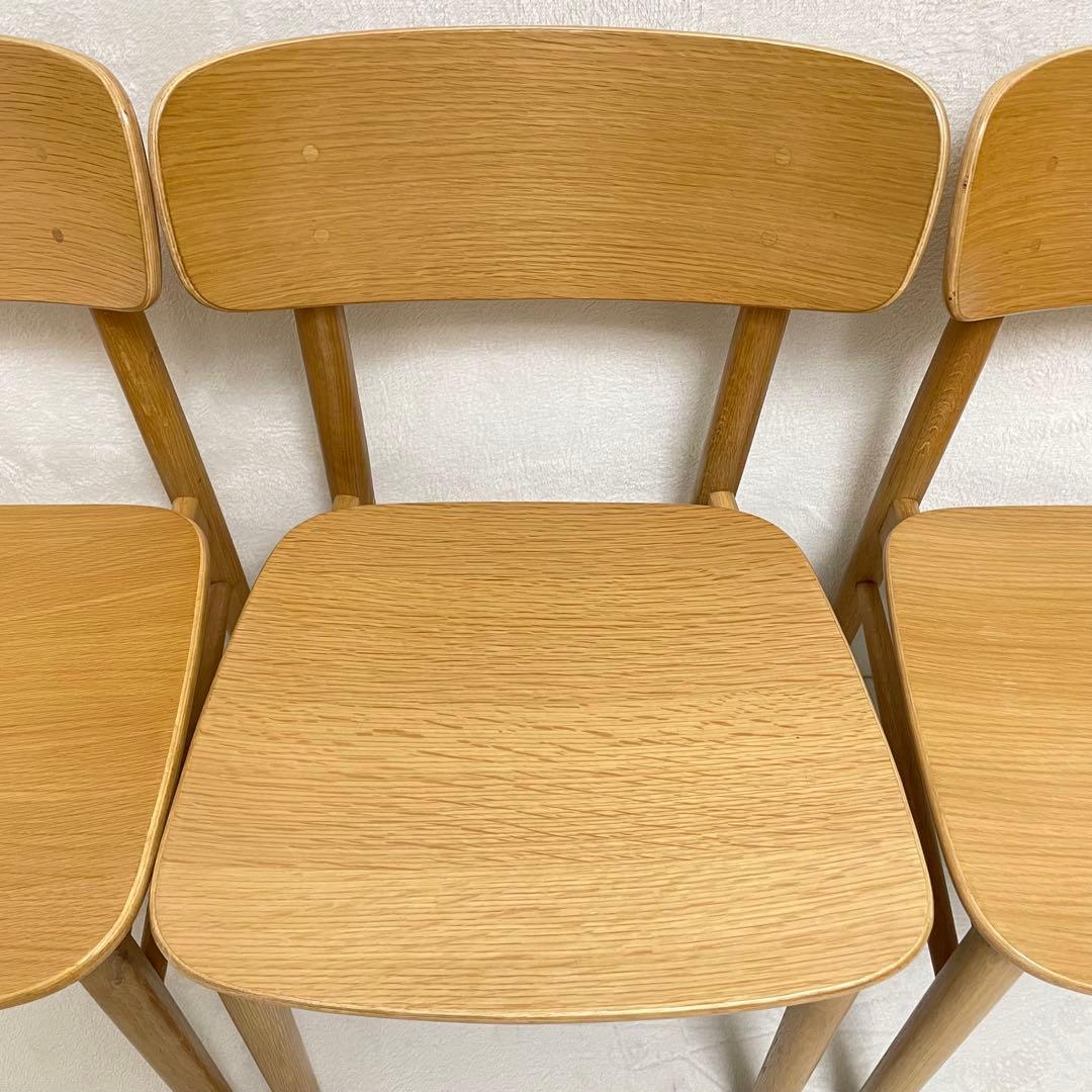 【ラスト1脚】③無印良品　オーク材ラウンドチェア