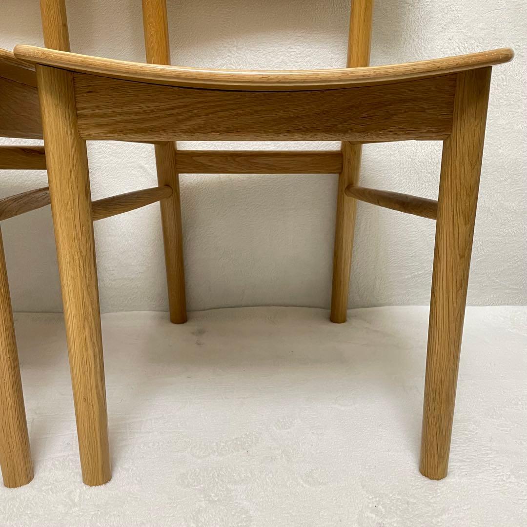 【ラスト1脚】③無印良品　オーク材ラウンドチェア