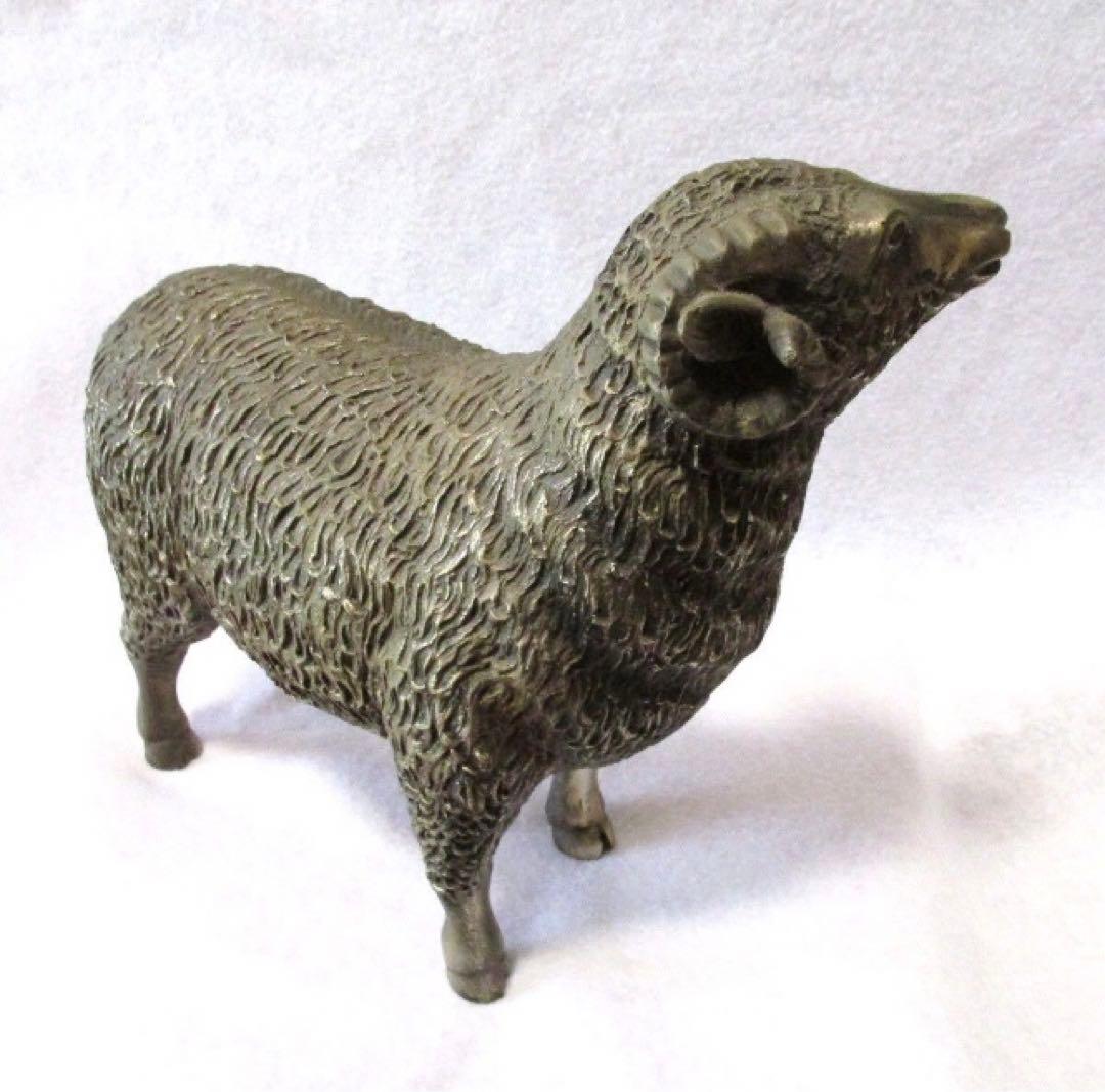 珍品 鋳銅 ブロンズ帯 雅章 羊 高岡銅器
