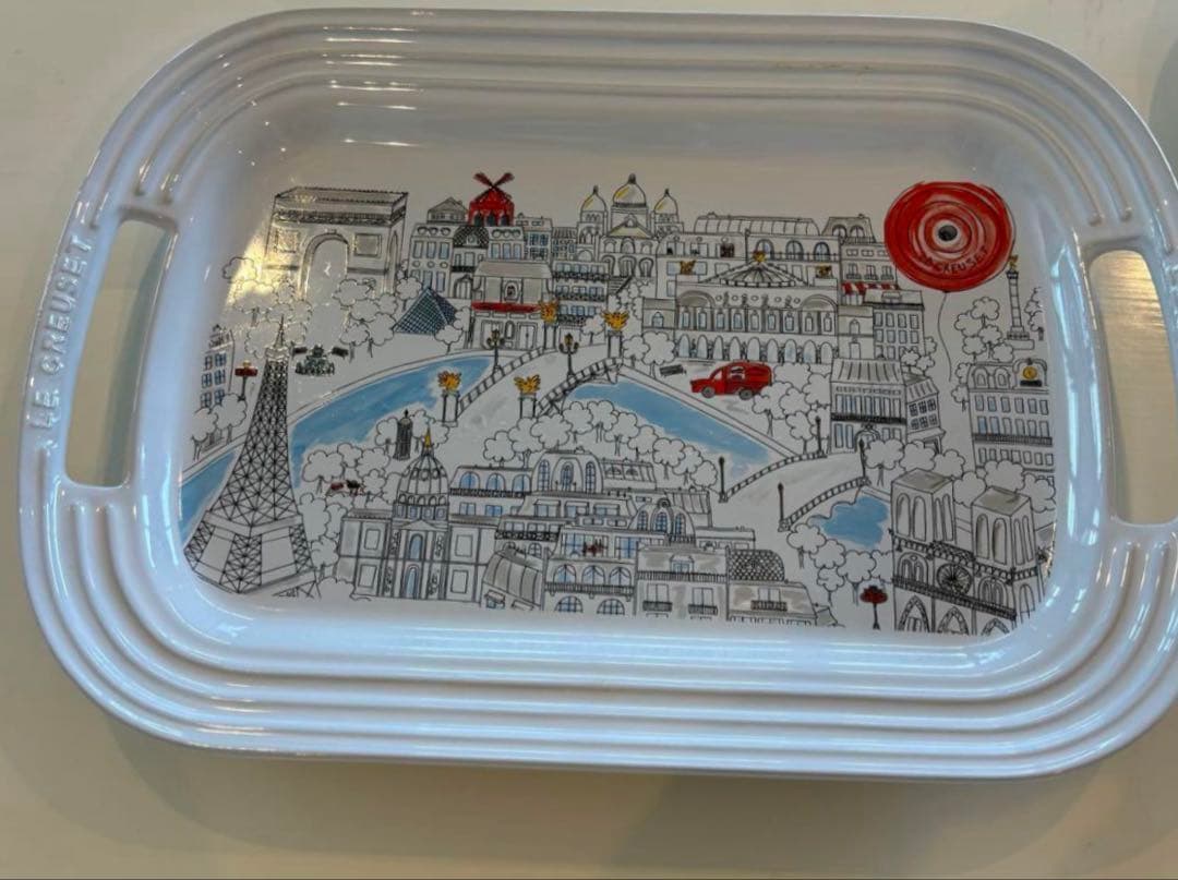 ル・クルーゼ パリシリーズ トレー＆プレートセット【廃盤・レア・美品