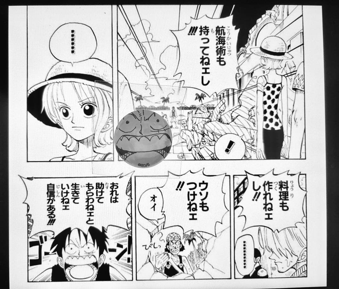 名シーン ワンピース ALL FACES オールフェイス 缶バッジ ルフィ