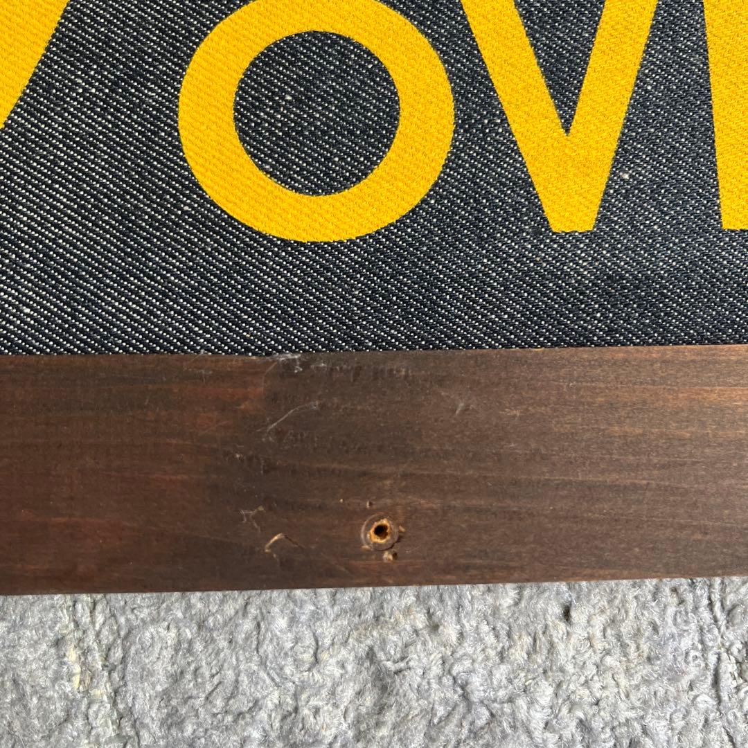 希少レア！リーバイス LEVI'S販促用デニムバナー木枠付きビンテージ