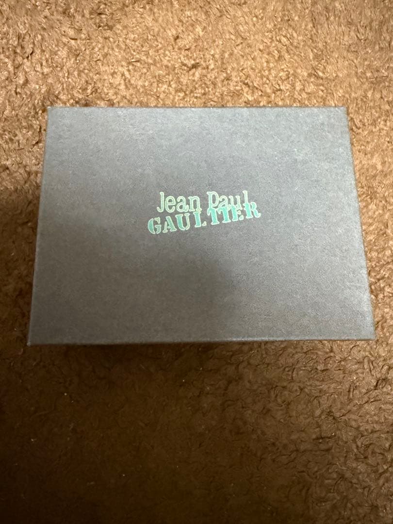 Jean Paul Gaultier 黒 レザー メタルプレート シガレット