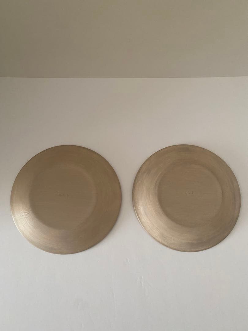山本美文　白漆　プレート　2点セット　未使用