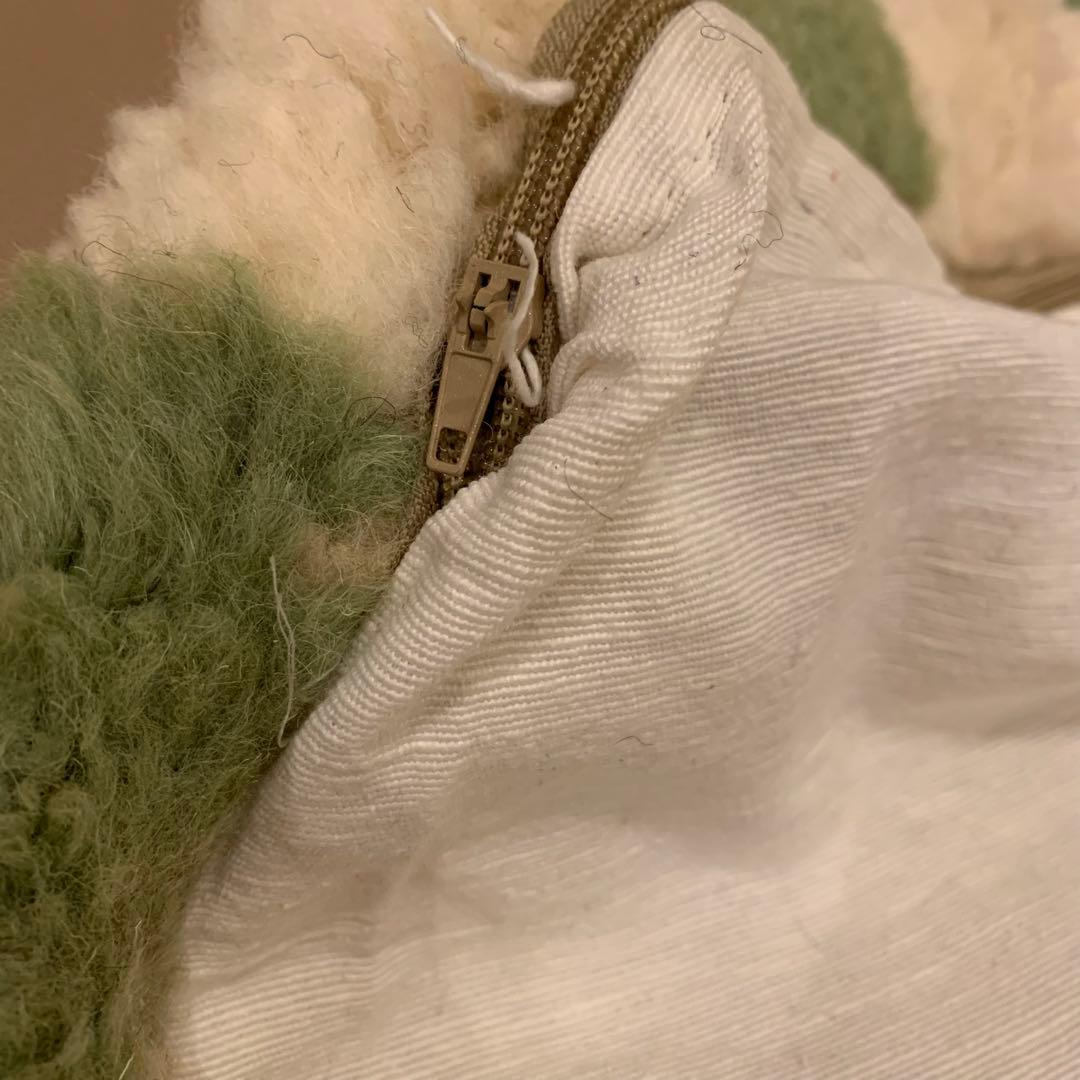 ヴィンテージベニワレンのチェック柄プフ