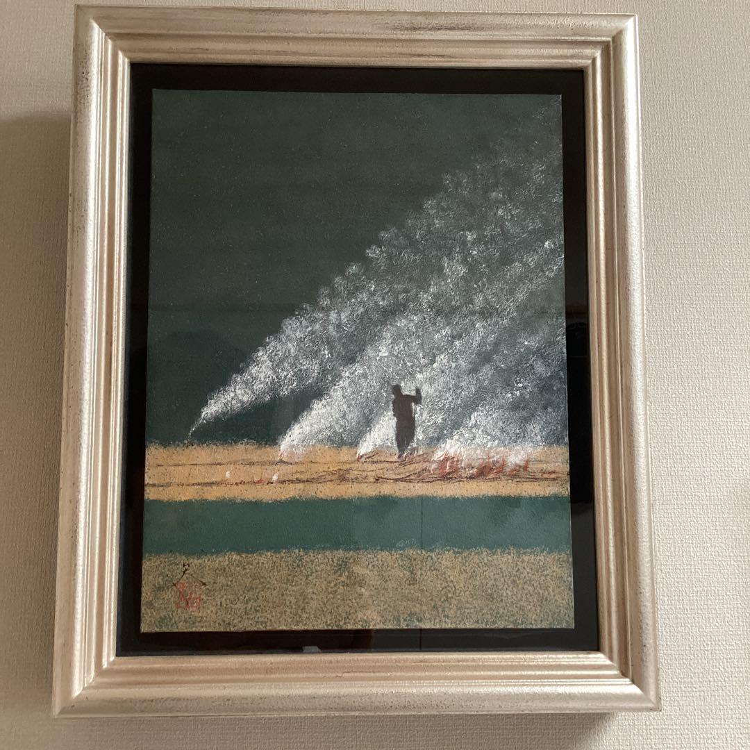 松村公太 人気日本画作家 野火 6号 OCQ2026974864