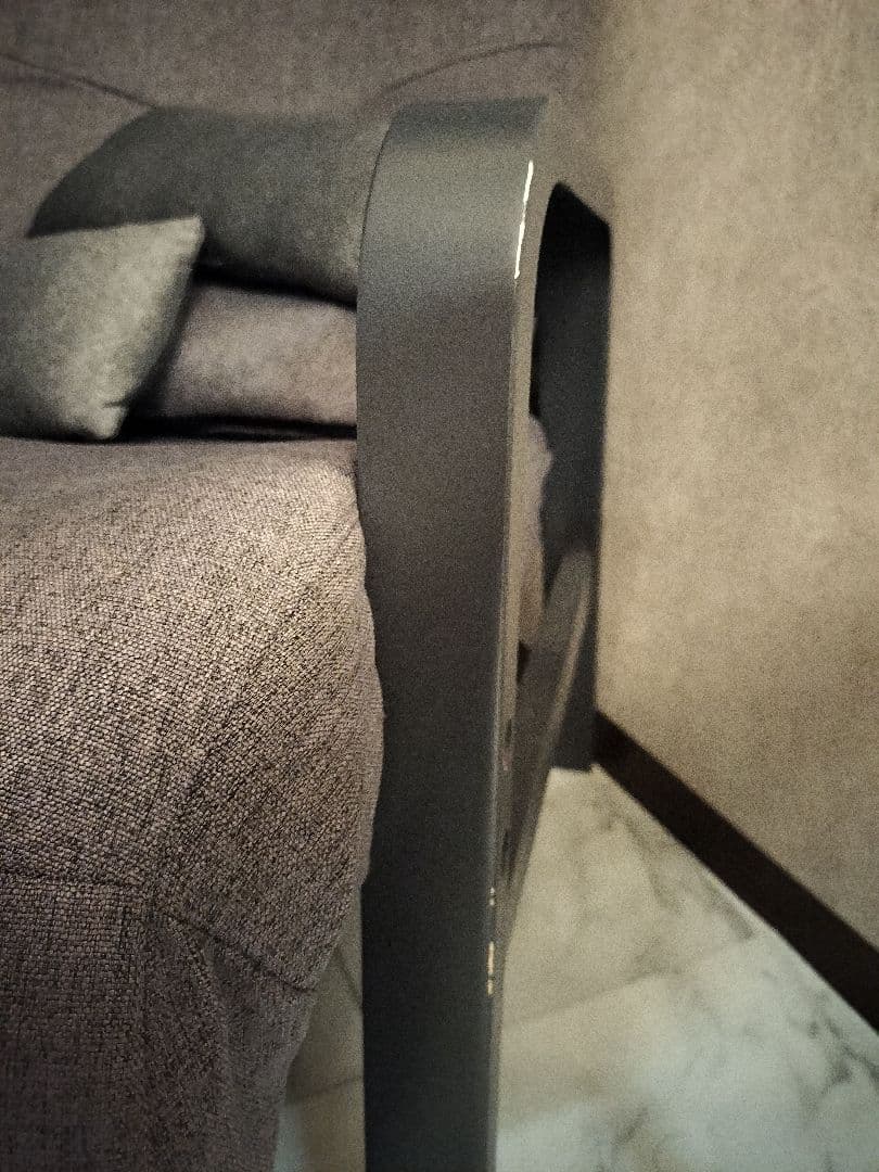 リクライニングアームチェア アイリスオーヤマ　グレー パーソナルチェア 座椅子