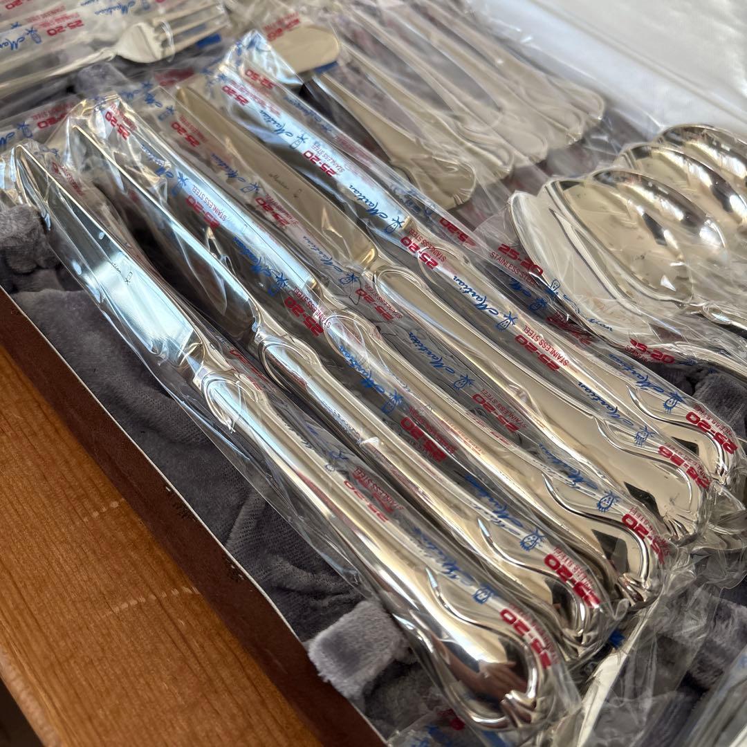 未使用　マーシャン　エクシブル　25-20 最高級ステンレス　カトラリー27本