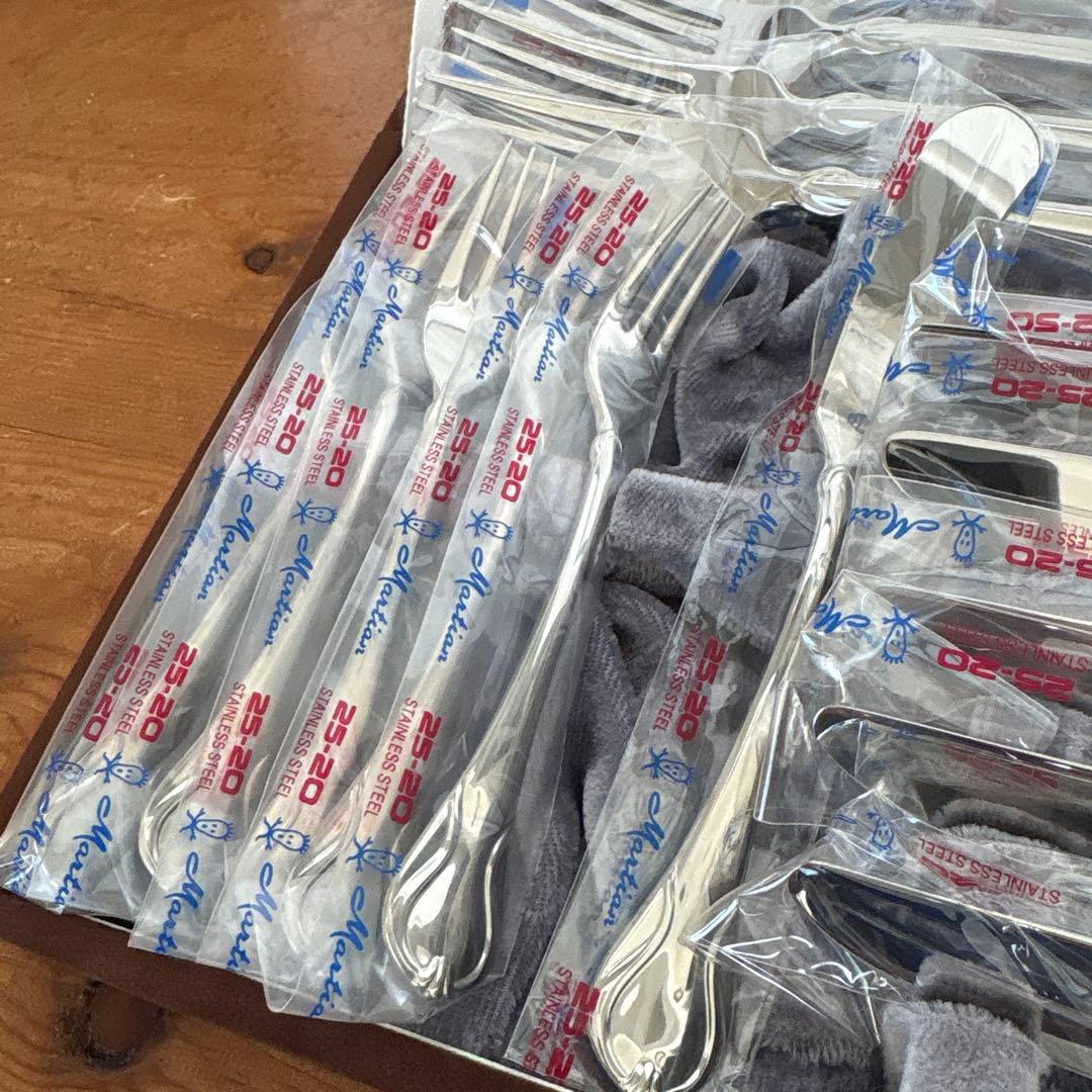 未使用　マーシャン　エクシブル　25-20 最高級ステンレス　カトラリー27本