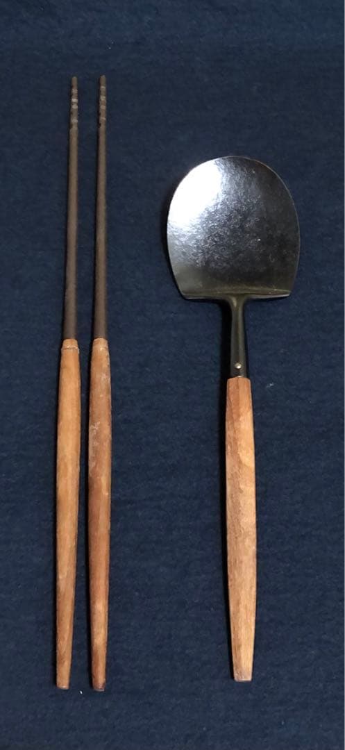 《R》茶道具 炉用 灰具 灰匙 火箸 宗禅造 共箱 251222か2