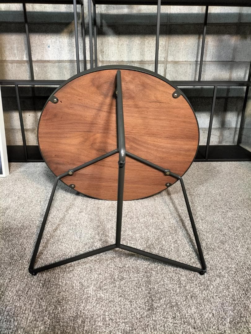 ローテーブル　サイドテーブル　円形　展示品(499)