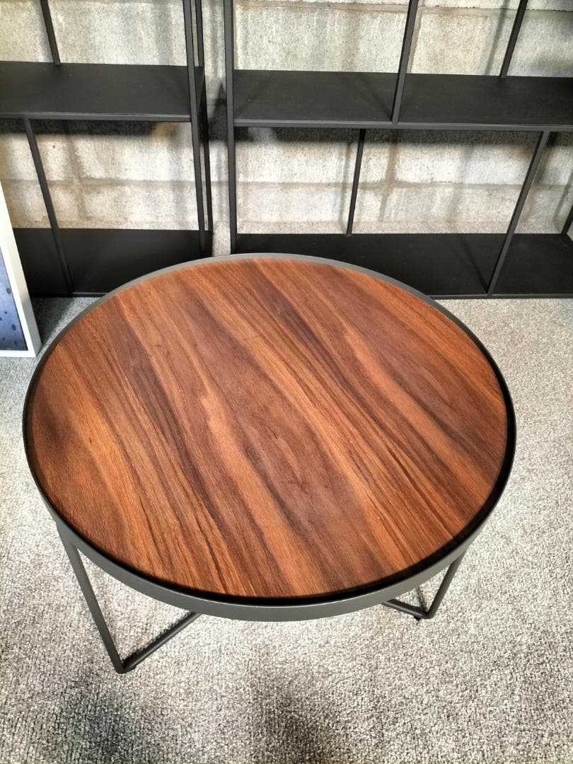 ローテーブル　サイドテーブル　円形　展示品(499)