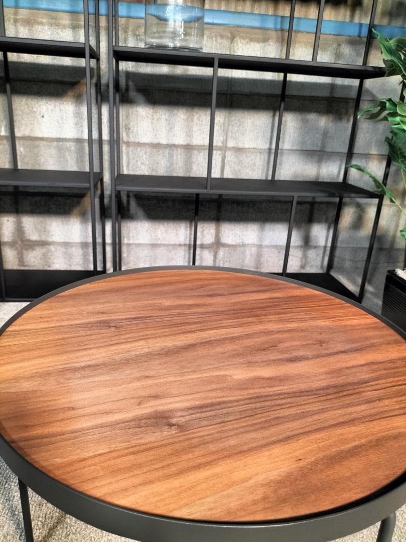 ローテーブル　サイドテーブル　円形　展示品(499)