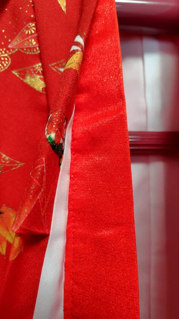 RK540洗える子供着物着丈72センチ裄丈42センチ状態良好