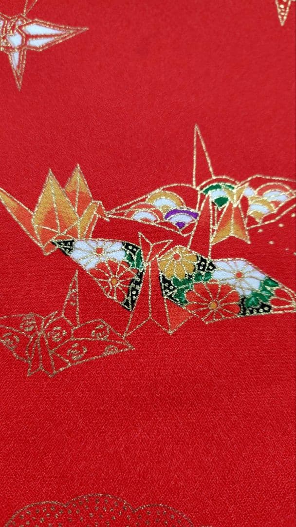 RK540洗える子供着物着丈72センチ裄丈42センチ状態良好