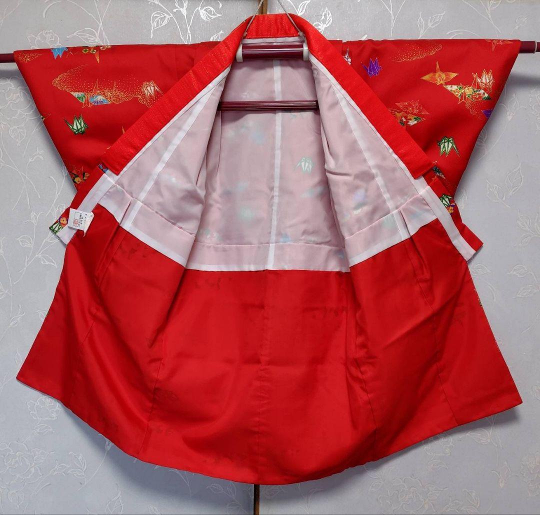 RK540洗える子供着物着丈72センチ裄丈42センチ状態良好