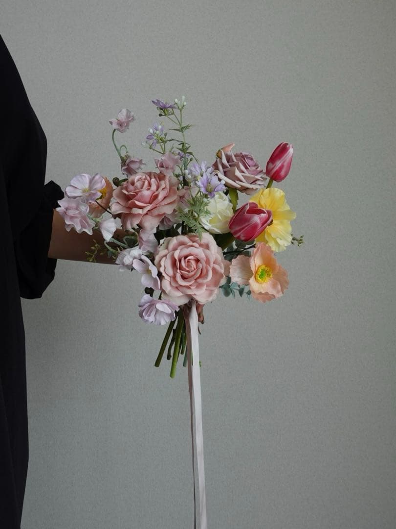 ロゼ・ペール ブーケ　ウェディング　ブーケ　結婚式　前撮り　写真映えブーケ