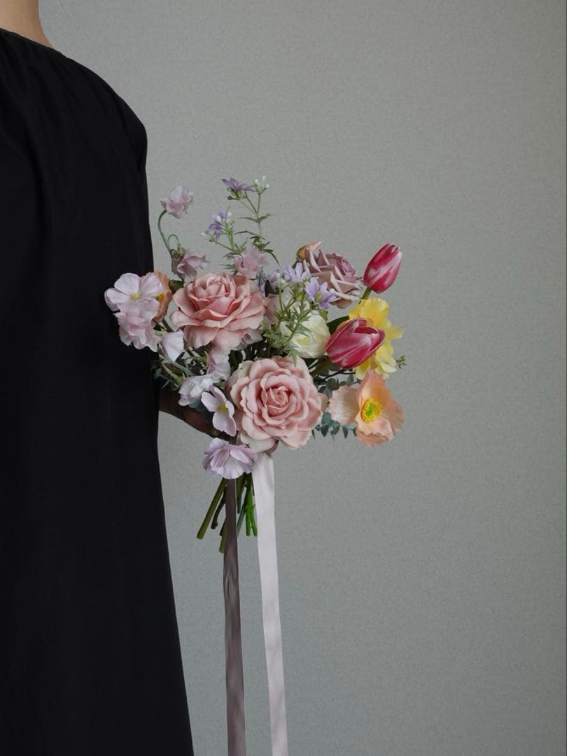 ロゼ・ペール ブーケ　ウェディング　ブーケ　結婚式　前撮り　写真映えブーケ