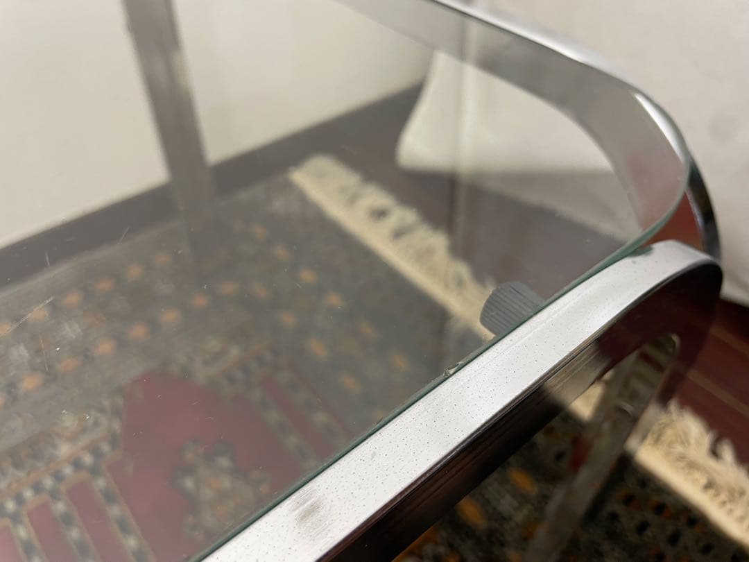 ミッドセンチュリー ガラステーブル バウハウス コルビジェ コーヒーテーブル