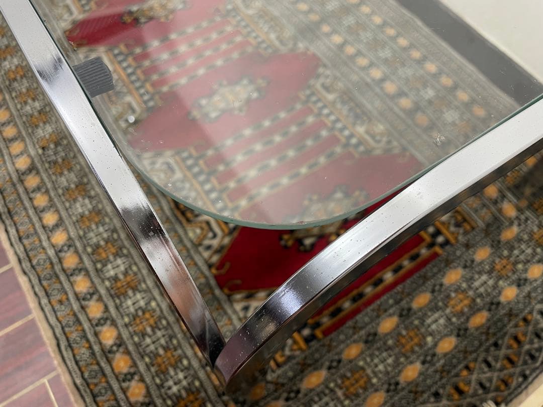 ミッドセンチュリー ガラステーブル バウハウス コルビジェ コーヒーテーブル