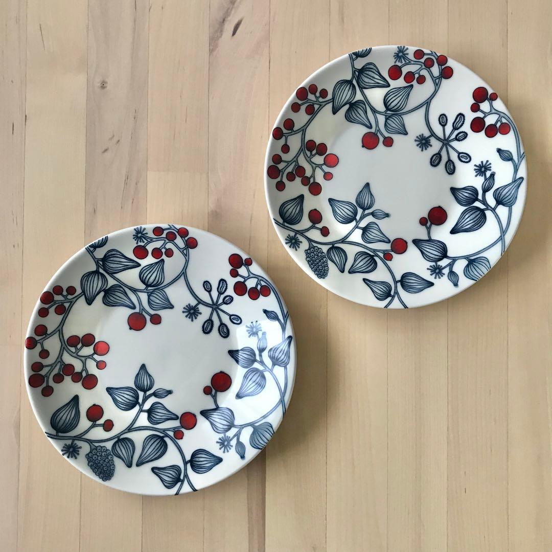 アラビア ルノ フロストベリー プレート 16.5cm 2点 150周年 ロゴ