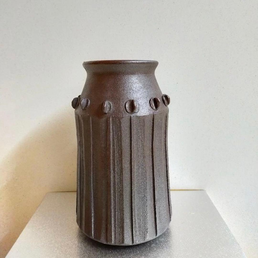 未使用品】加藤釥 作 花瓶 背戸窯 瀬戸 箱付 - メルカリ