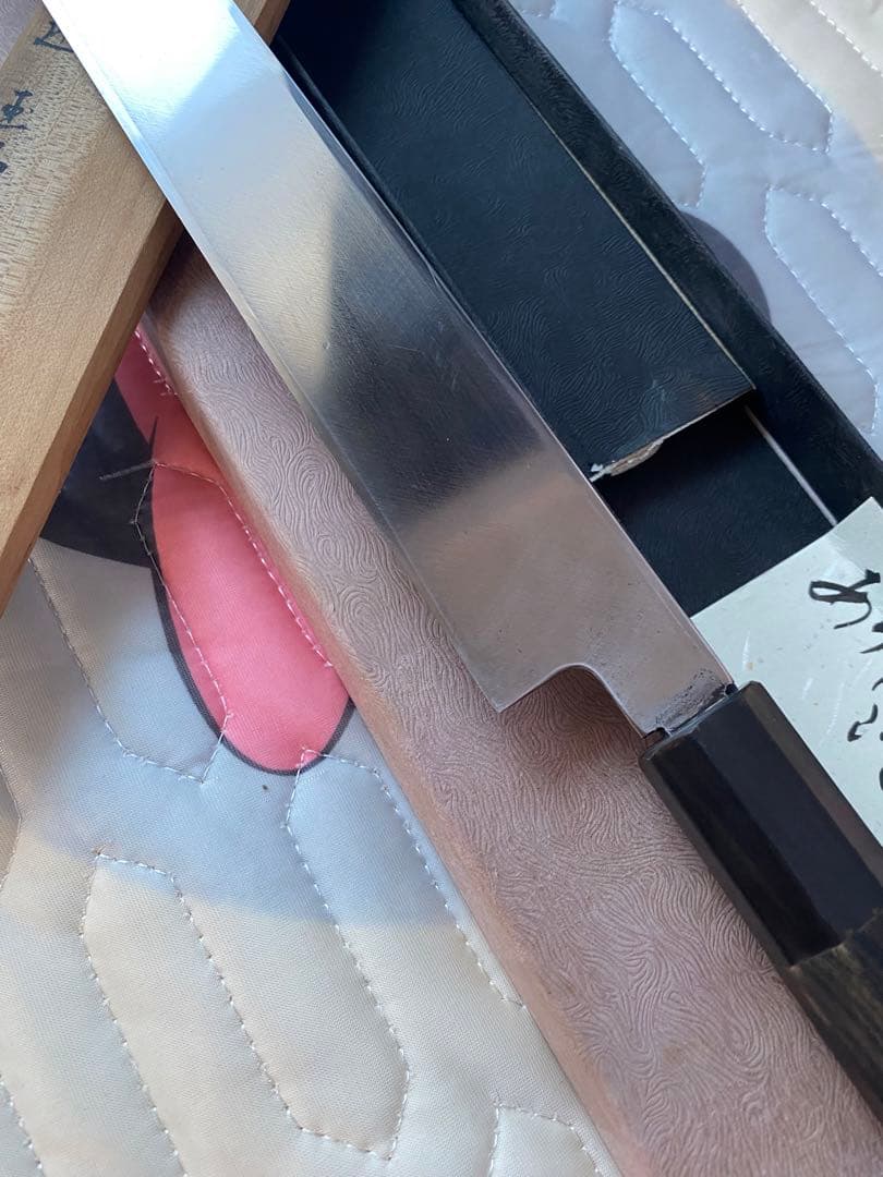 本焼　柳刃包丁　玉名小岱作　尺1寸 波紋あり