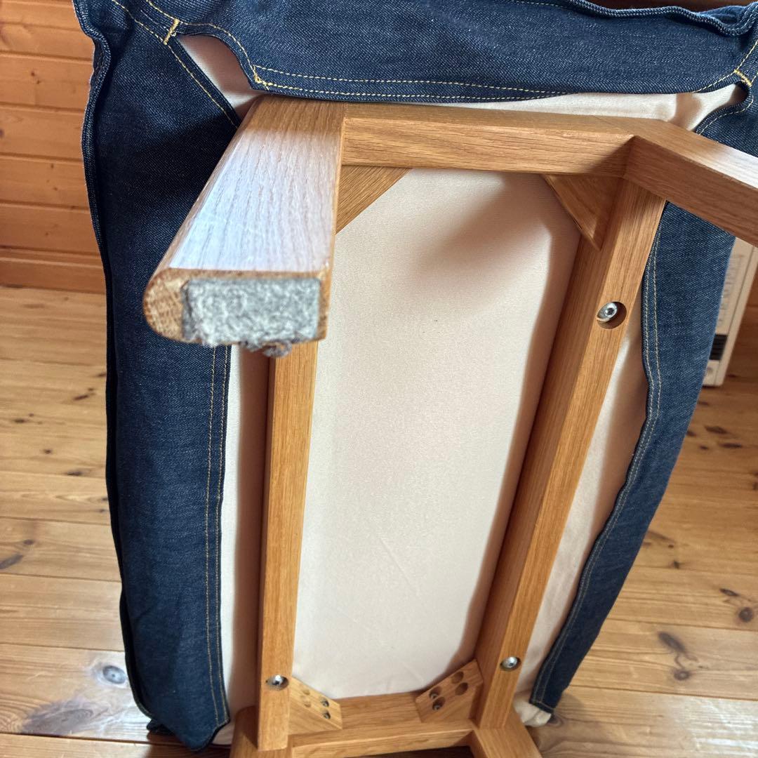 無印良品 オットマン　デニム