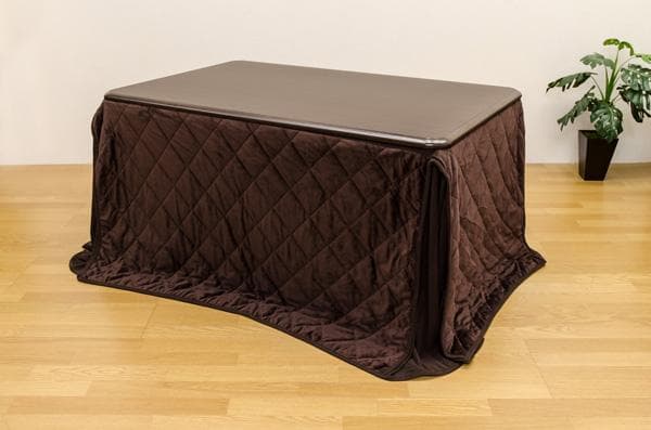 《新品・送料無料》ダイニングコタツ　135×85　長方形　掛け布団セット