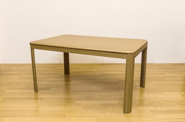 《新品・送料無料》ダイニングコタツ　135×85　長方形　掛け布団セット