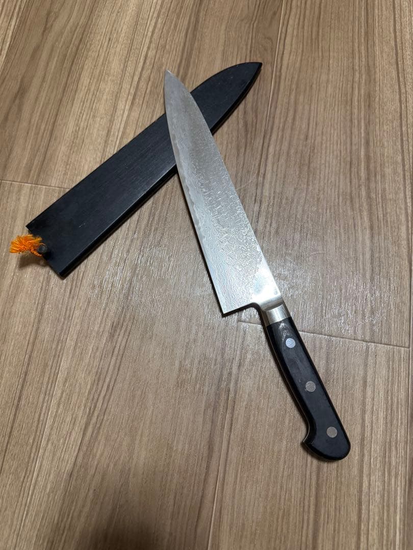高村作　牛刀　祐成特注　刃渡り9寸　包丁