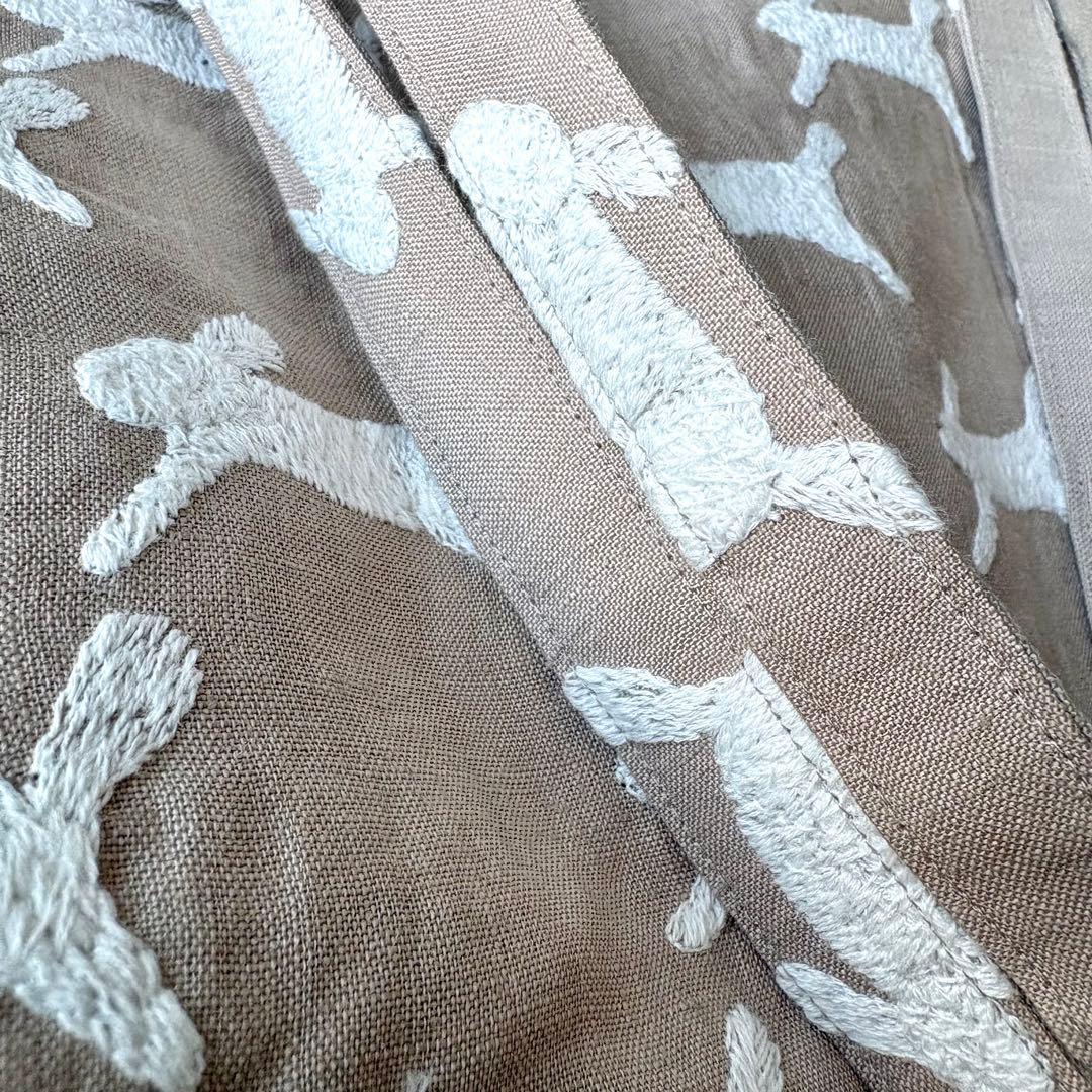 ミナペルホネン生地使用 ✳︎ run run run 巾着バッグ