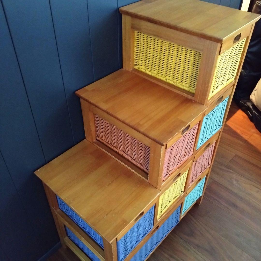 KOIZUMI ラタンチェスト 4段 ラタン 籐家具 コイズミ 家具 小物収納