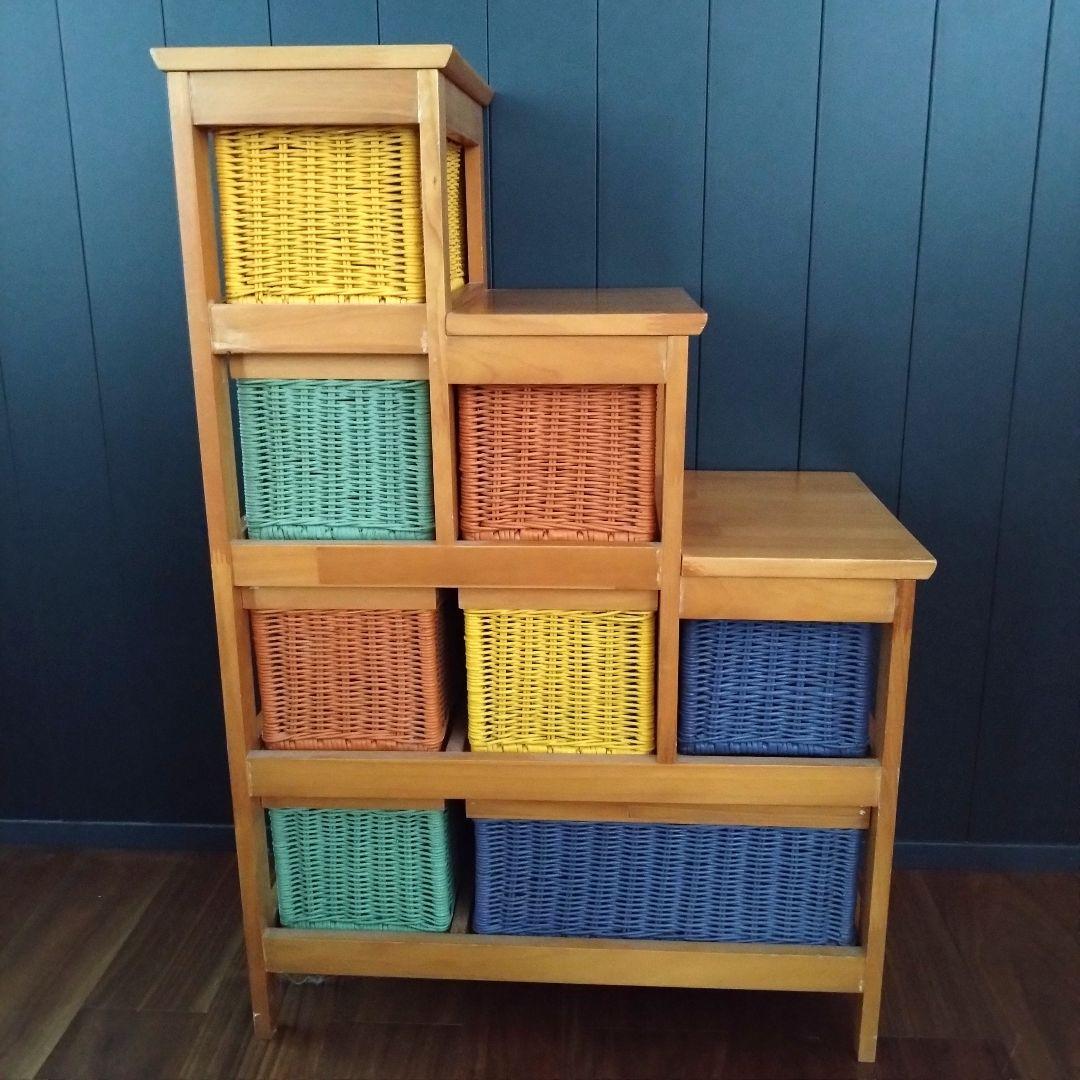 KOIZUMI ラタンチェスト 4段 ラタン 籐家具 コイズミ 家具 小物収納