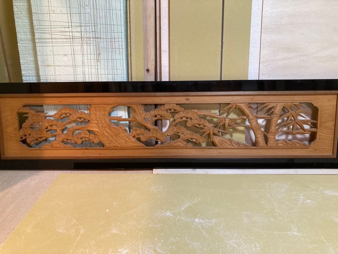 欄間　　松竹梅